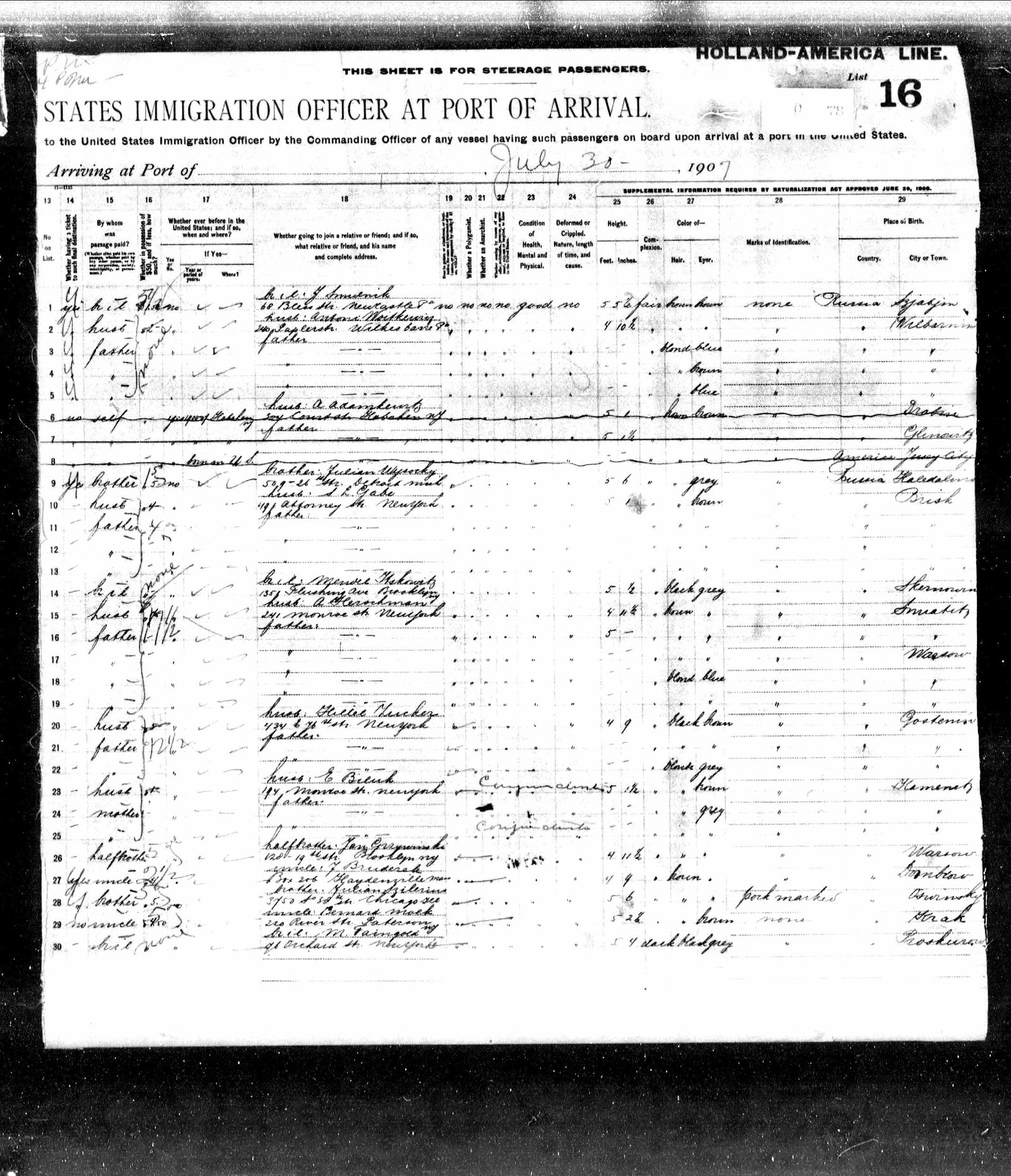 Rosalia Bruderick passenger list 1907 b.jpg